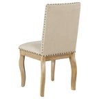 Dining Chairs Wood Upholstered Fabirc Dining Room Chairs with Nailhead,Set of 4