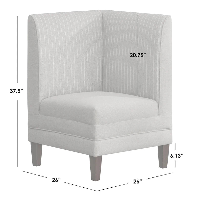 Lifestorey Phillips Upholstered Corner Seat