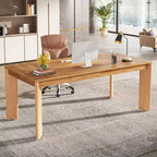 62 Inches Computer Desk, Wood Executive Desk for Home Office