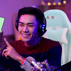 Racing Style Gaming Chair,PU Leather Height Adjustable Computer Gaming Chair with Headrest and Lumbar Massage Support