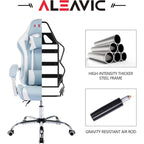 Racing Style Gaming Chair,PU Leather Height Adjustable Computer Gaming Chair with Headrest and Lumbar Massage Support