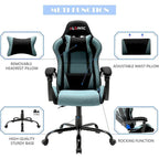 Racing Style Gaming Chair,PU Leather Height Adjustable Computer Gaming Chair with Headrest and Lumbar Massage Support