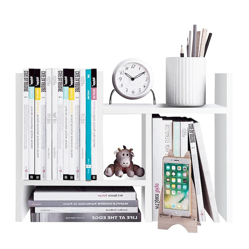 Jerry & Maggie Wooden Desktop Organizer Shelf with Storage