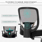 Big and Tall Heavy Duty Ergonomic Mesh Office Chair 500lbs with Wide Thick Seat