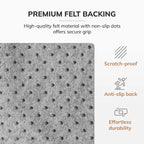 Jani Eco Bamboo Roll-Up Rectangular Chair Mat with Lip - Protective and Eco-Friendly, Heavy Duty for Office and Home