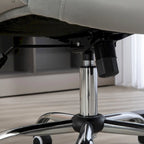 Vinsetto Home Office Chair,Velvet Computer Chair,Button Tufted Desk Chair with Swivel Wheels,Adjustable Height,and Tilt Function