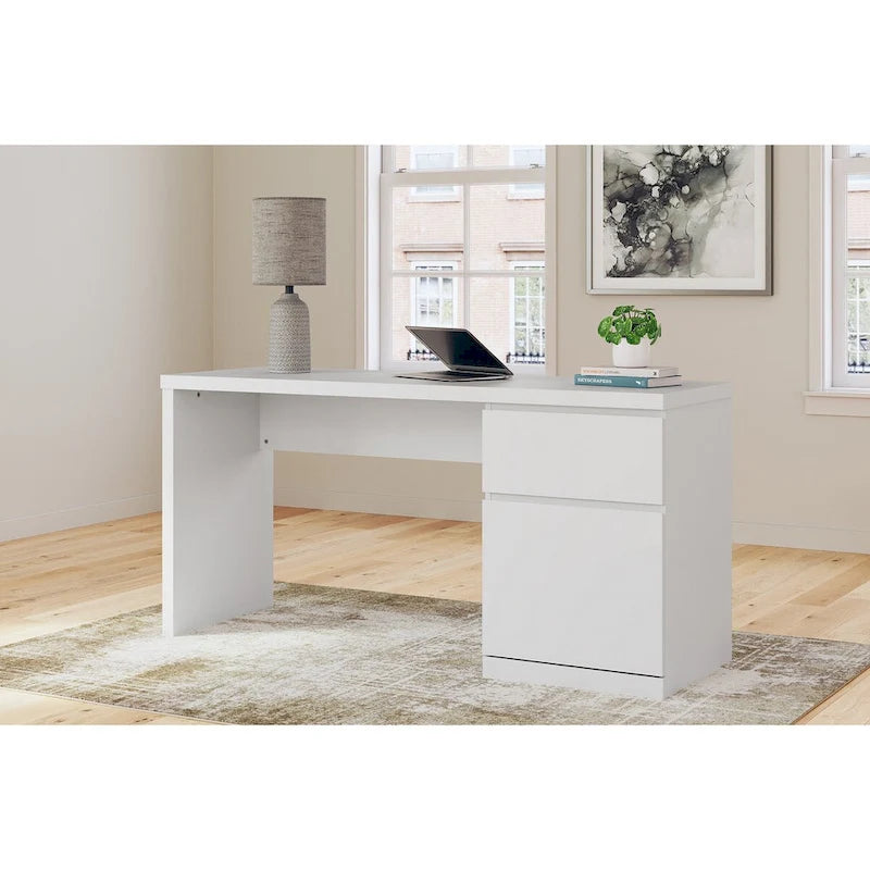 Signature Design by Ashley Onita White 60 Home Office Desk