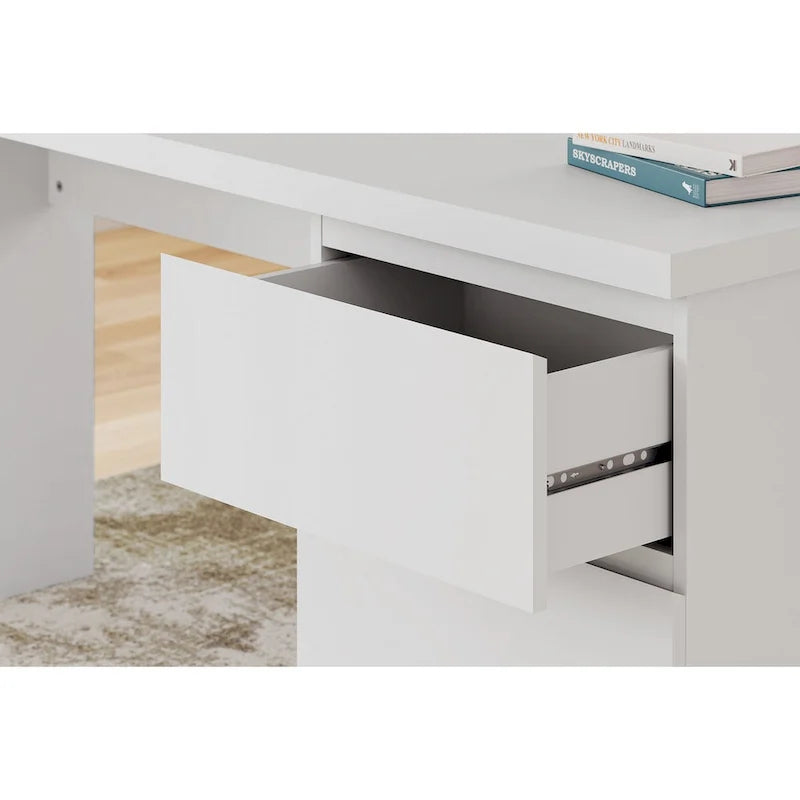 Signature Design by Ashley Onita White 60 Home Office Desk