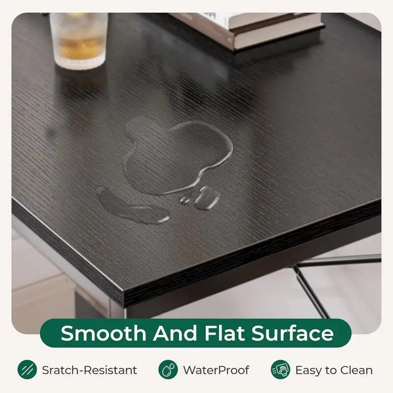 47 Inches Computer Desk with Reversible Storage Shelves