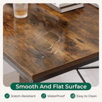 47 Inches Computer Desk with Reversible Storage Shelves