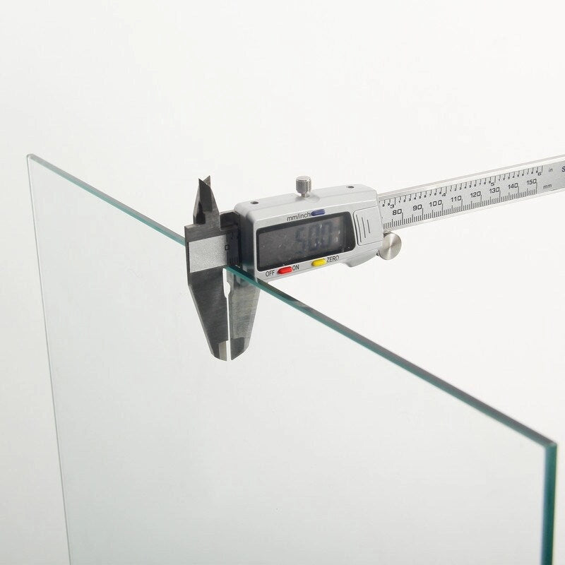 Glass Display Cabinet with 5 Shelves Double Door