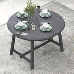 Wood Dining Table Round Extendable Dining Table