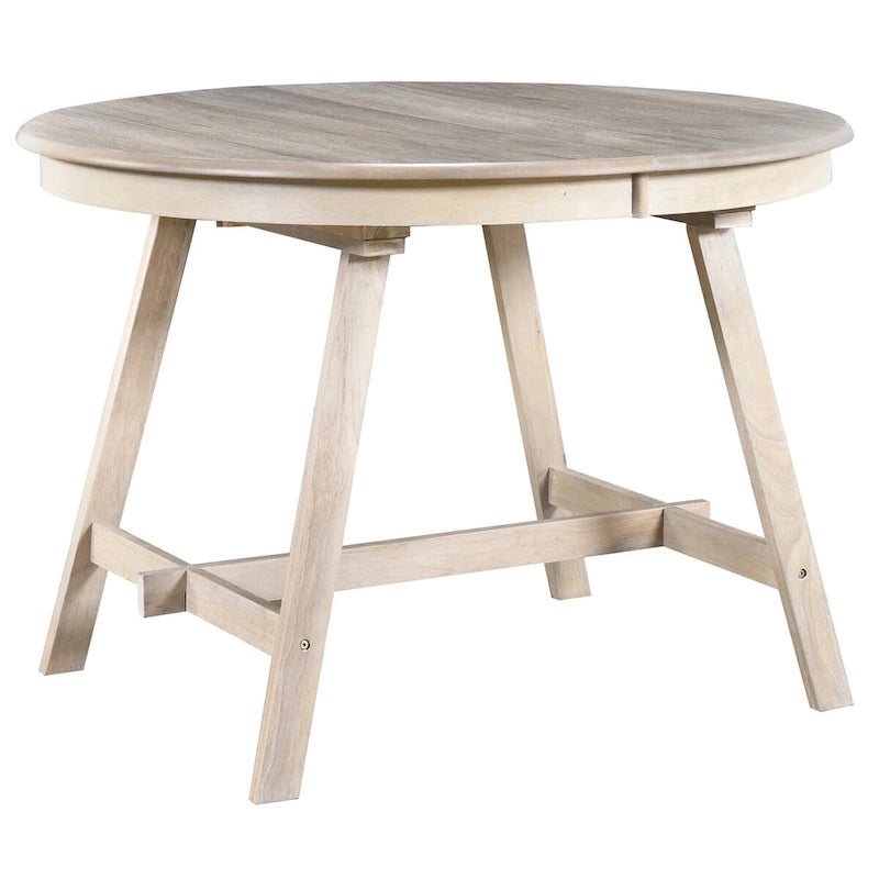 Wood Dining Table Round Extendable Dining Table