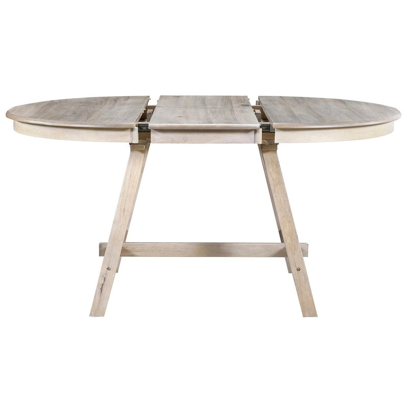 Wood Dining Table Round Extendable Dining Table