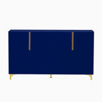 Modern Glossy Finish Light Luxury Storage Cabinet and Adjustable Shelves