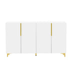 Modern Glossy Finish Light Luxury Storage Cabinet and Adjustable Shelves