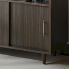 Furniture of America Mellix Contemporary Brown Multi-Storage Buffet