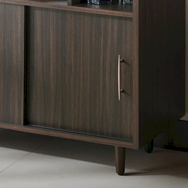 Furniture of America Mellix Contemporary Brown Multi-Storage Buffet
