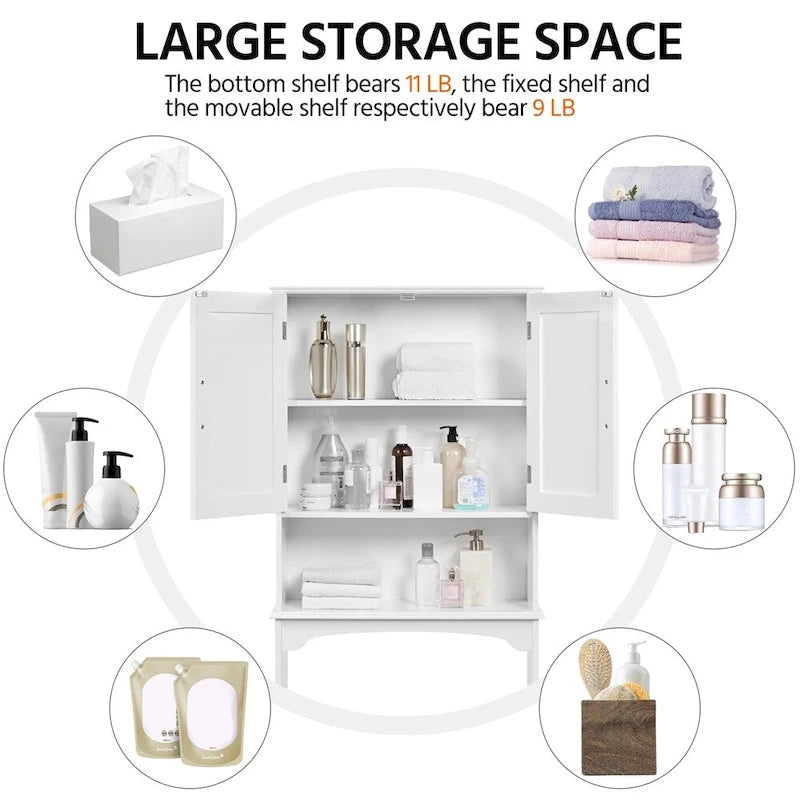 Yaheetech Bathroom Space Saving Organizer Over-the -Toilet