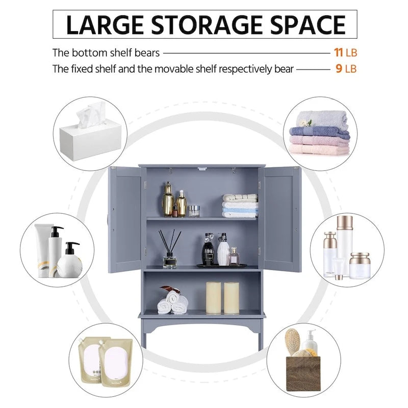 Yaheetech Bathroom Space Saving Organizer Over-the -Toilet