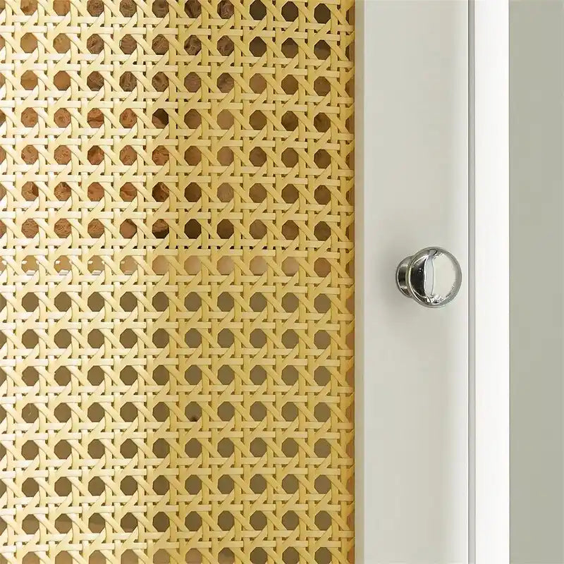 White Tall Bathroom Storage Cabinet with Shelves and Drawers