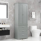 Tall Storage Cabinet with Drawers for Bathroom/Office