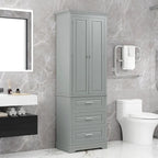 Tall Storage Cabinet with Drawers for Bathroom/Office