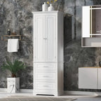 Tall Storage Cabinet with Drawers for Bathroom/Office