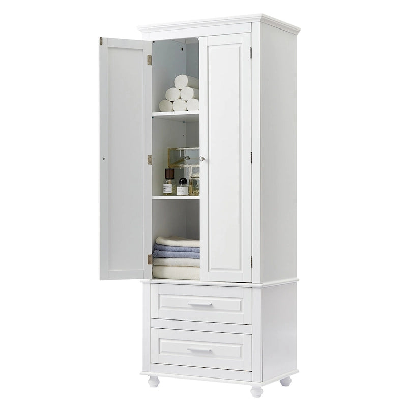 Tall Storage Cabinet with Drawers for Bathroom/Office