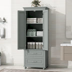 Tall Storage Cabinet with Drawers for Bathroom/Office