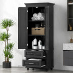 Tall Storage Cabinet with Drawers for Bathroom/Office