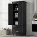 Tall Storage Cabinet with Drawers for Bathroom/Office