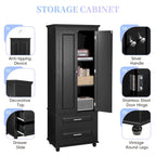 Tall Storage Cabinet with Drawers for Bathroom/Office