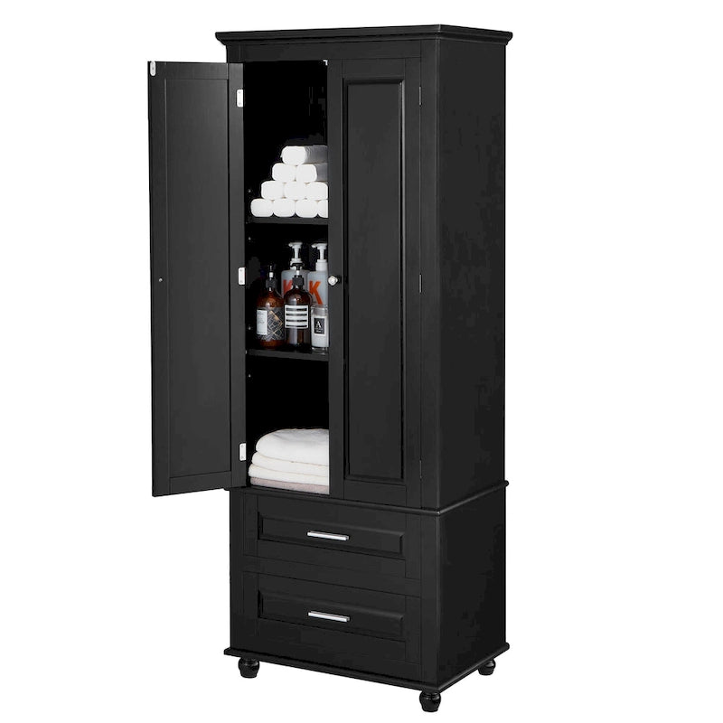 Tall Storage Cabinet with Drawers for Bathroom/Office