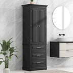 Tall Storage Cabinet with Drawers for Bathroom/Office