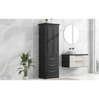 Tall Storage Cabinet with Drawers for Bathroom/Office