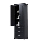Tall Storage Cabinet with Drawers for Bathroom/Office