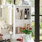 3-Mirror Vanity Table Stylish 9-Drawer Makeup Organizer Dressing Desk