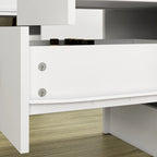 3-Mirror Vanity Table Stylish 9-Drawer Makeup Organizer Dressing Desk