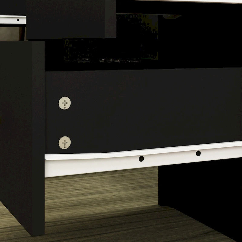 3-Mirror Vanity Table Stylish 9-Drawer Makeup Organizer Dressing Desk