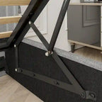 Full Size Bed Frame with Gas Lift Storage Bed and USB Ports