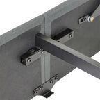 Full Size Bed Frame with Gas Lift Storage Bed and USB Ports