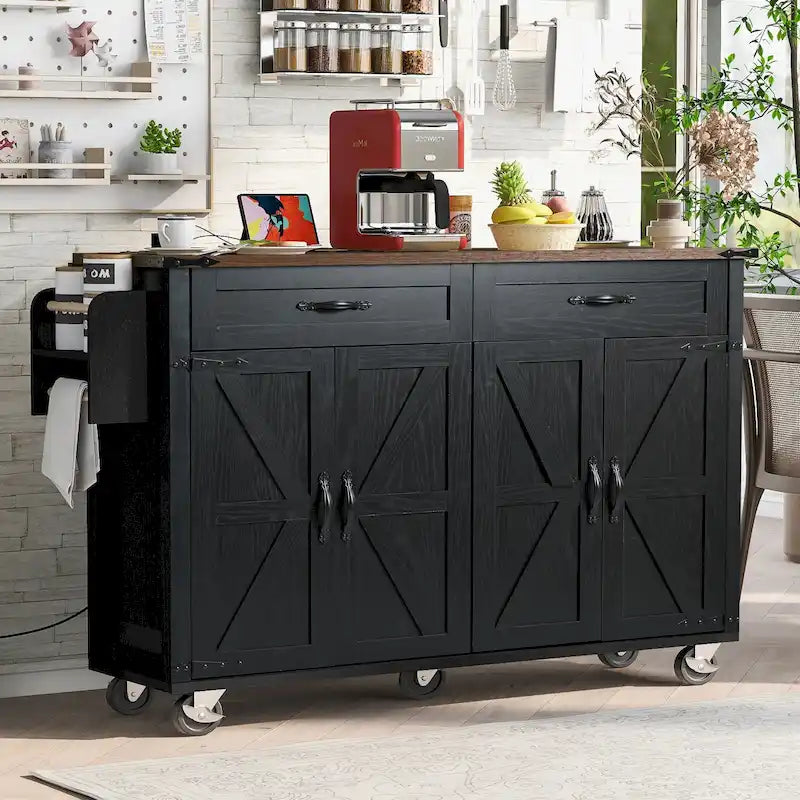 Rolling Kitchen Cart on Wheels