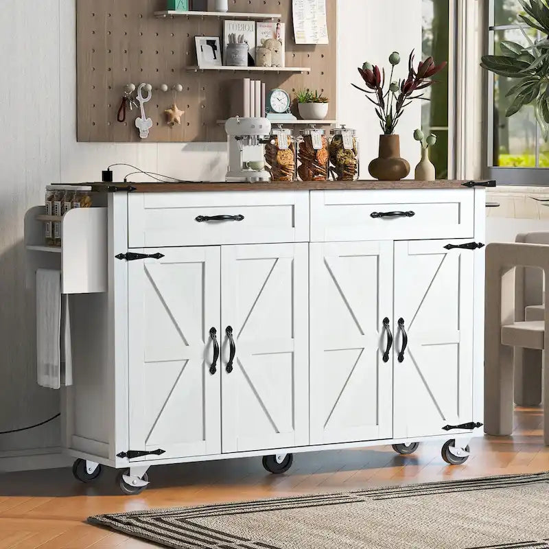Rolling Kitchen Cart on Wheels