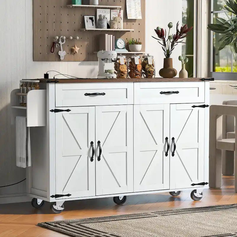 Rolling Kitchen Cart on Wheels