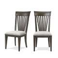 Grant Nailhead Trim Upholstered Dining Chairs,Set of 2,for Breakfast Nook,Kitchen,Living Room