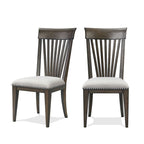 Grant Nailhead Trim Upholstered Dining Chairs,Set of 2,for Breakfast Nook,Kitchen,Living Room