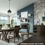 Grant Nailhead Trim Upholstered Dining Chairs,Set of 2,for Breakfast Nook,Kitchen,Living Room