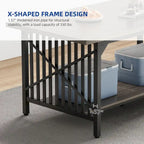 Moasis 70-Inch Large Kitchen Dining Table for 6-8 People, Farmhouse Industrial Kitchen Table with Storage Shelf