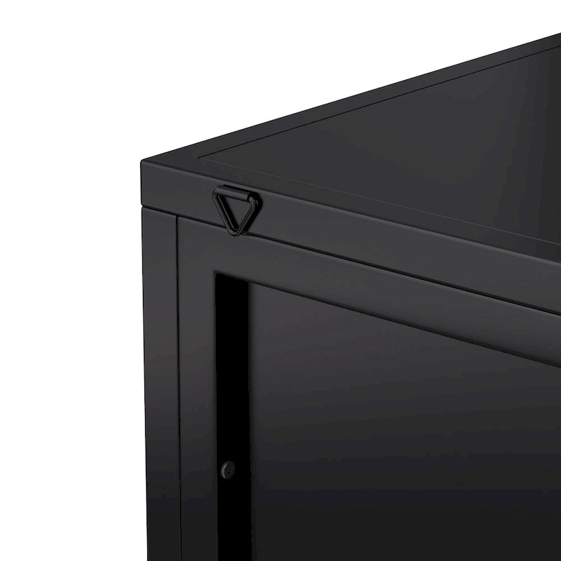 3-Tiers Coner Cabinet With Glass Door